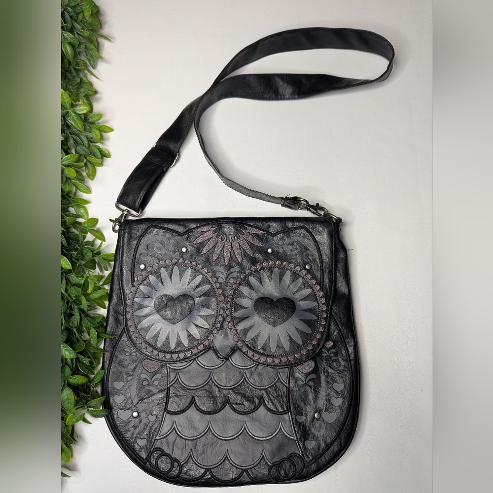 Loungefly Owl Bag Black Gray Hedwig Crossbody Bag